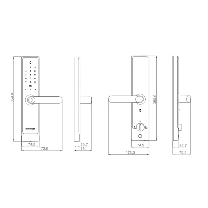 MC-A6 Smart Door Lock For The Entrance Door