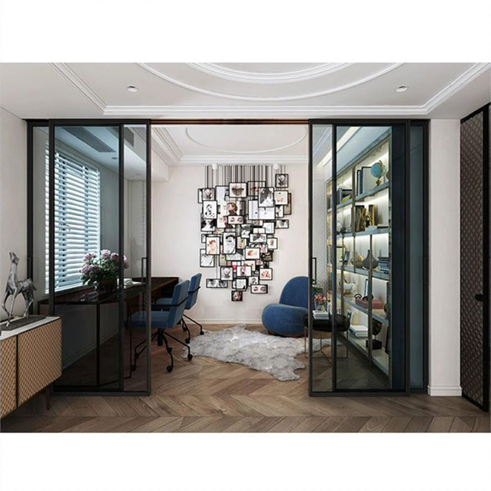 U08-MC-Jizhai Modern Aluminum Alloy Sliding Glass Door