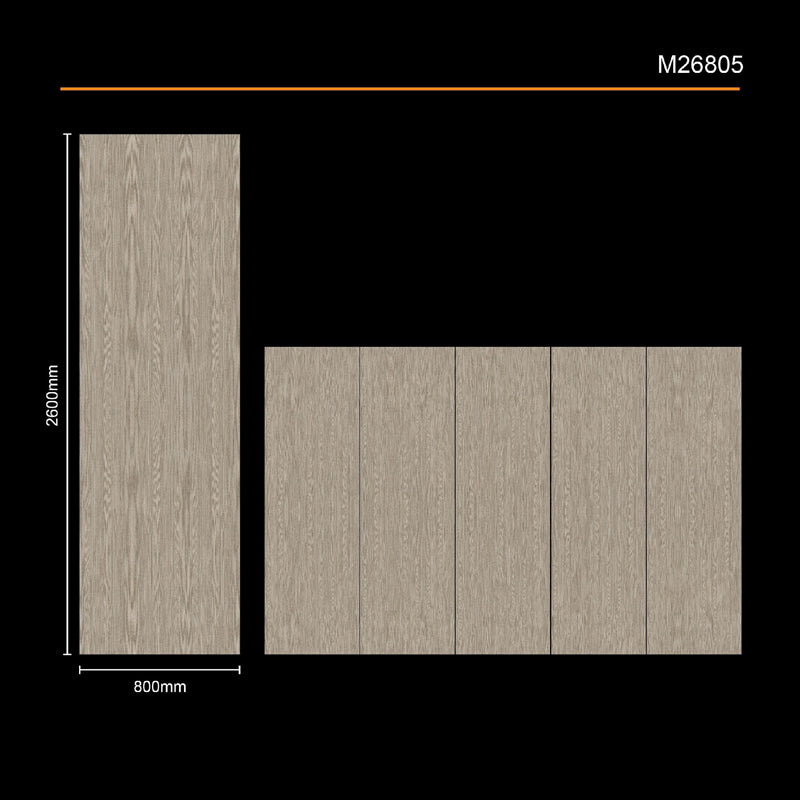 M26805 Modern Wood-patterned Sintered Stone