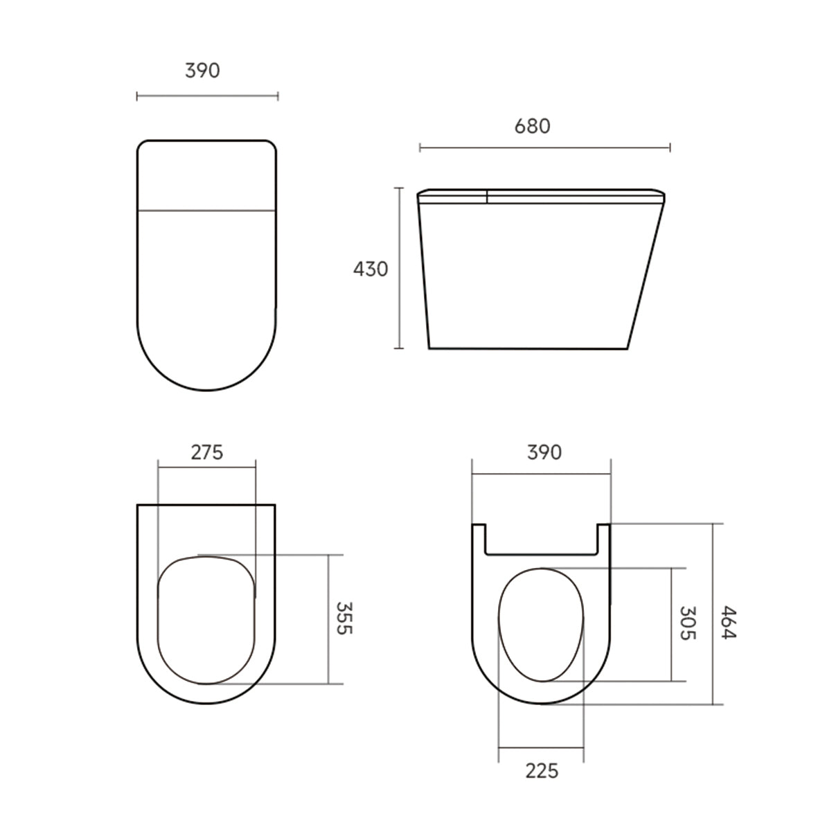 ZCM814AW Modern Intelligent Toilets