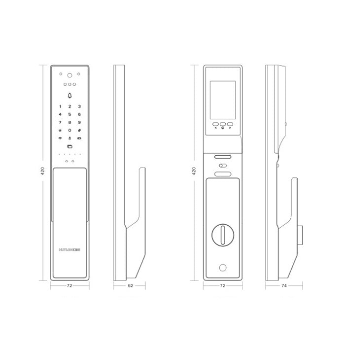 MC-V3Pro Smart Door Lock For The Entrance Door