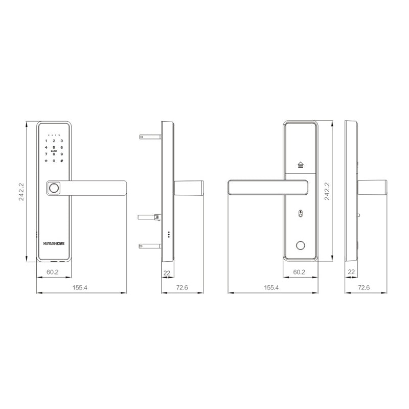A8mini Modern Intelligent Door Locks