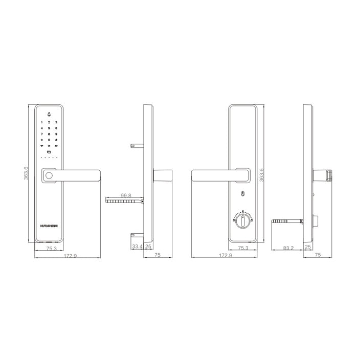 MC-A8Pro Smart Door Lock For The Entrance Door