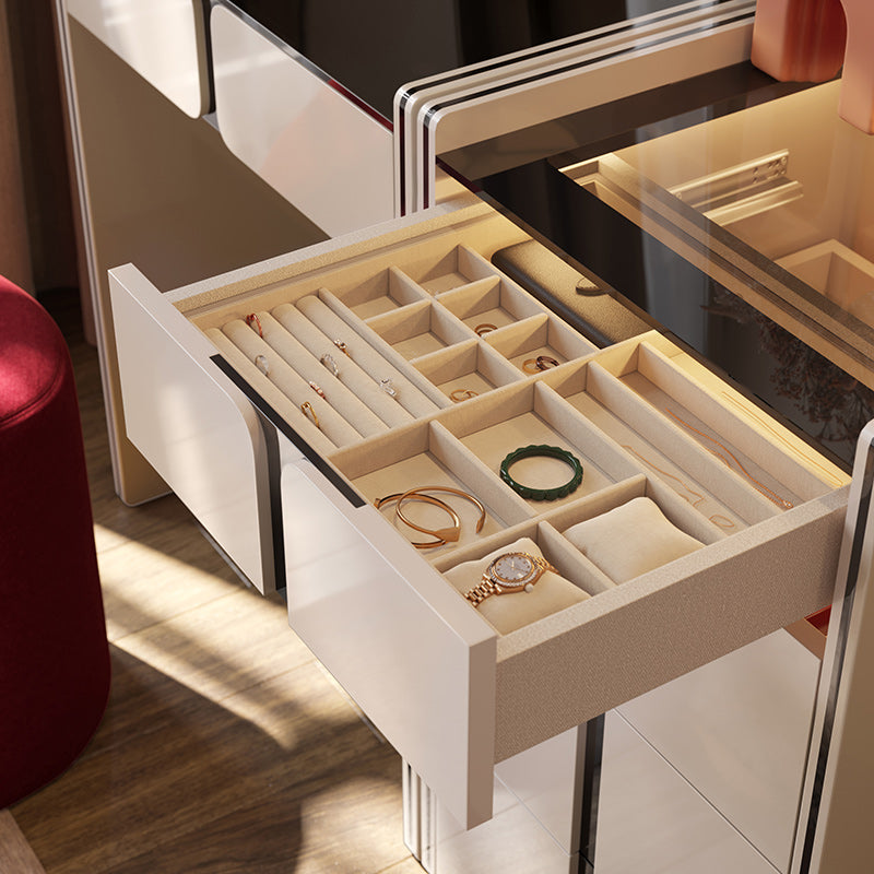 JJ-126 Cream-style Solid Wood Vanity Tables