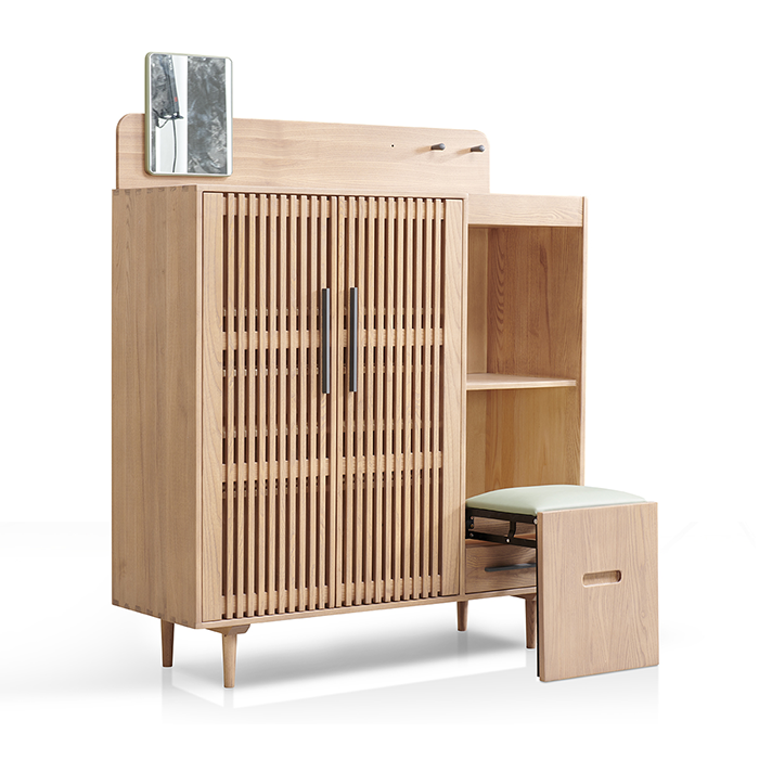 H6056 Solid Wood Shoe Cabinets For The Entrance Foyer