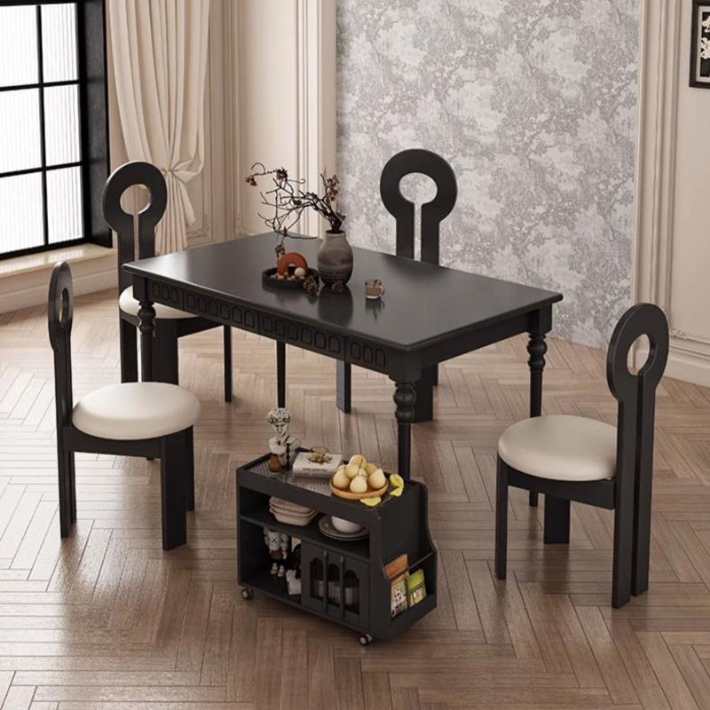 S302-91 Meja makan kayu padu