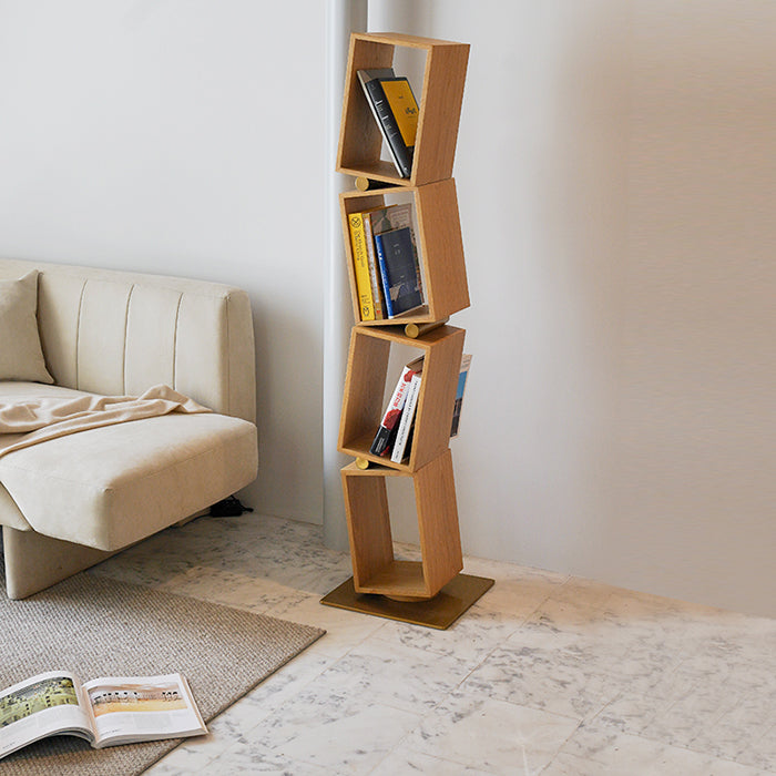 FSJ005-M01 Creative Solid Wood Bookshelves