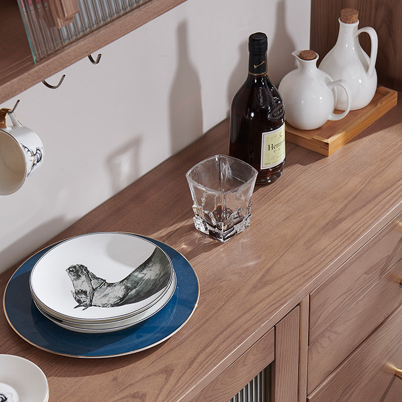 S2002 Retro Solid Wood Sideboard Cabinets