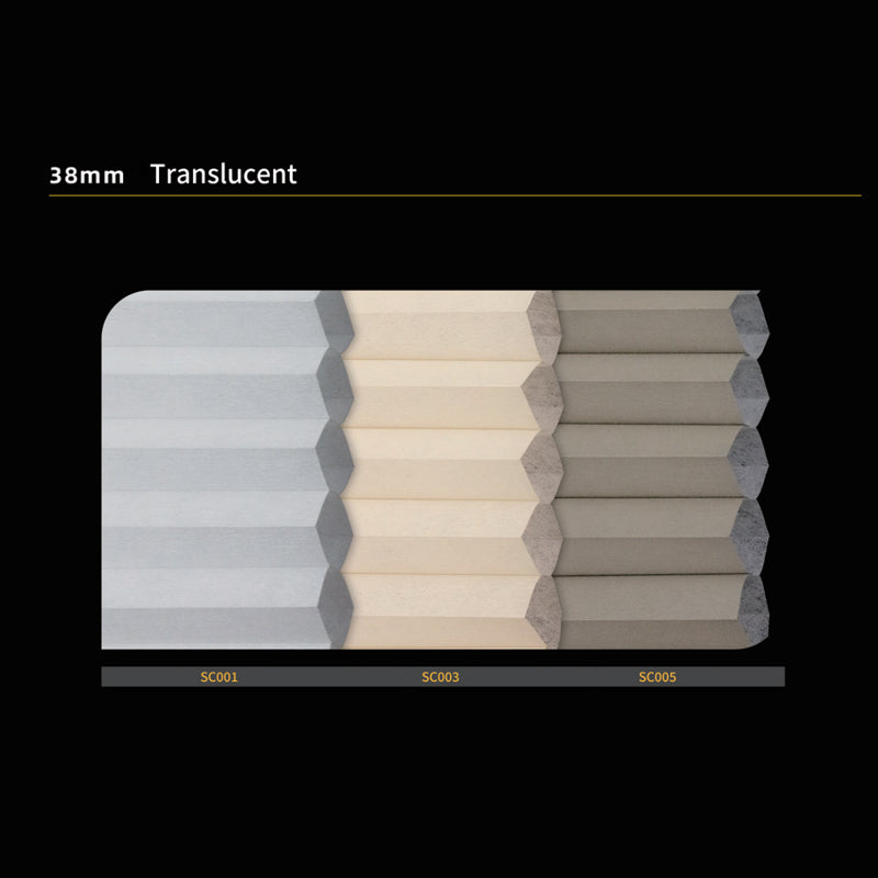 38mm Translucent Modern Honeycomb Shades