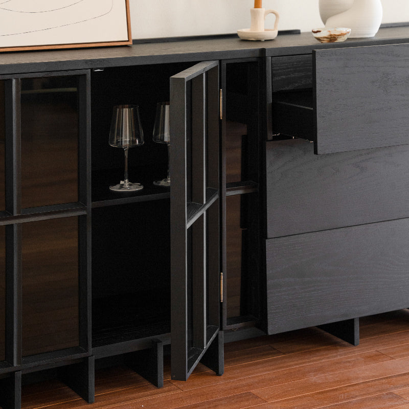 FCG032 Modern Solid Wood Sideboard Cabinets