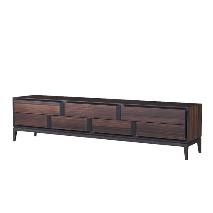 FD662 Natural Wood Veneer TV Stands