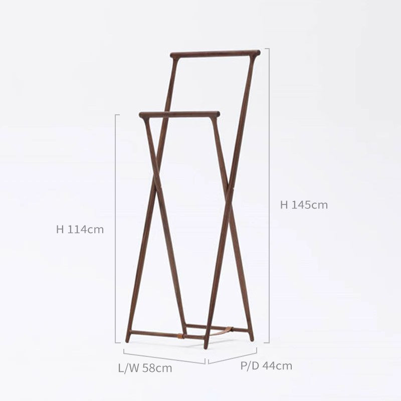 F3-Q-08-001-01 Foldable Solid Wood Clothes Hangers