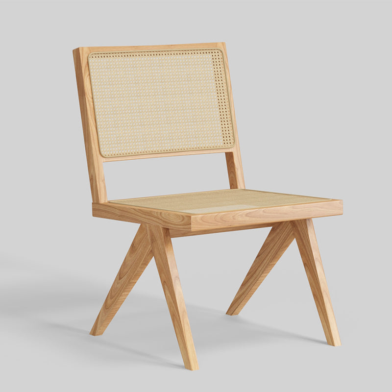 P1805 เก้าอี้พักผ่อนไม้เนื้อแข็งแบบเรียบง่าย