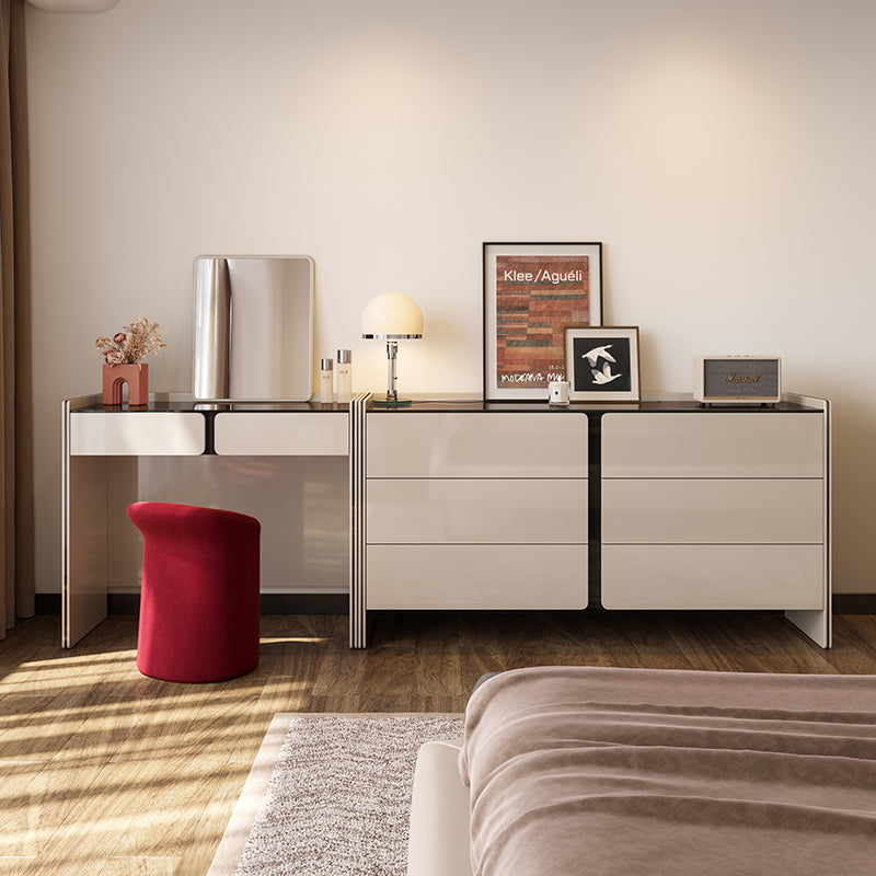 JJ-126 Cream-style Solid Wood Vanity Tables