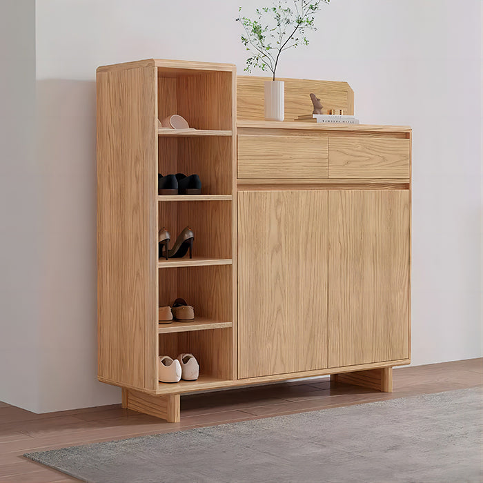 B3501 Solid Wood Shoe Cabinets In The Entrance Hall