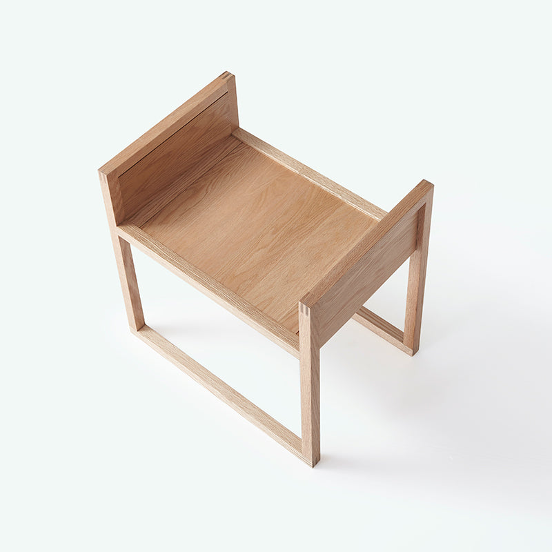 DZ-UU Uniquely Shaped Solid Wood Vanity Stools
