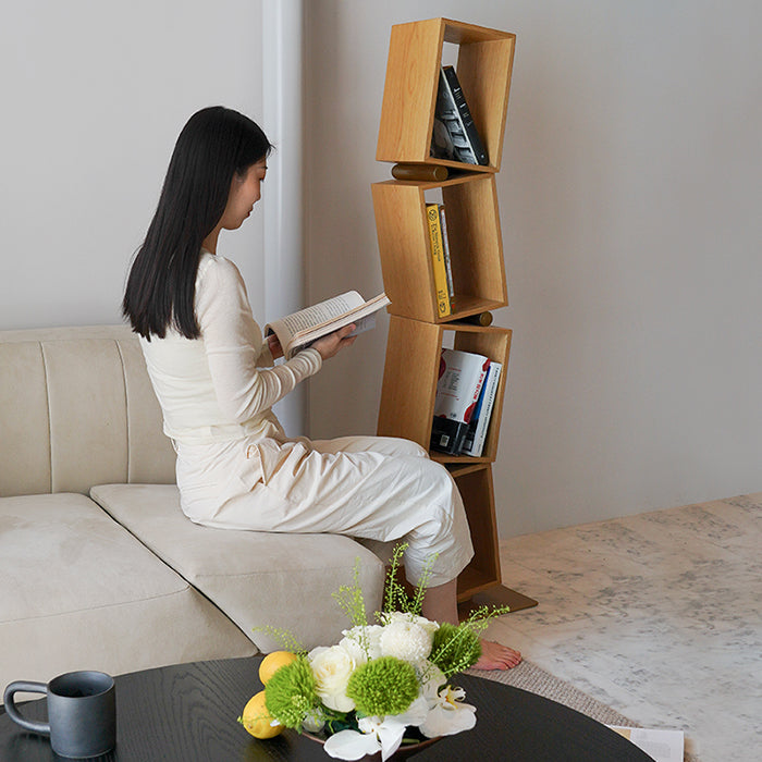 FSJ005-M01 Creative Solid Wood Bookshelves