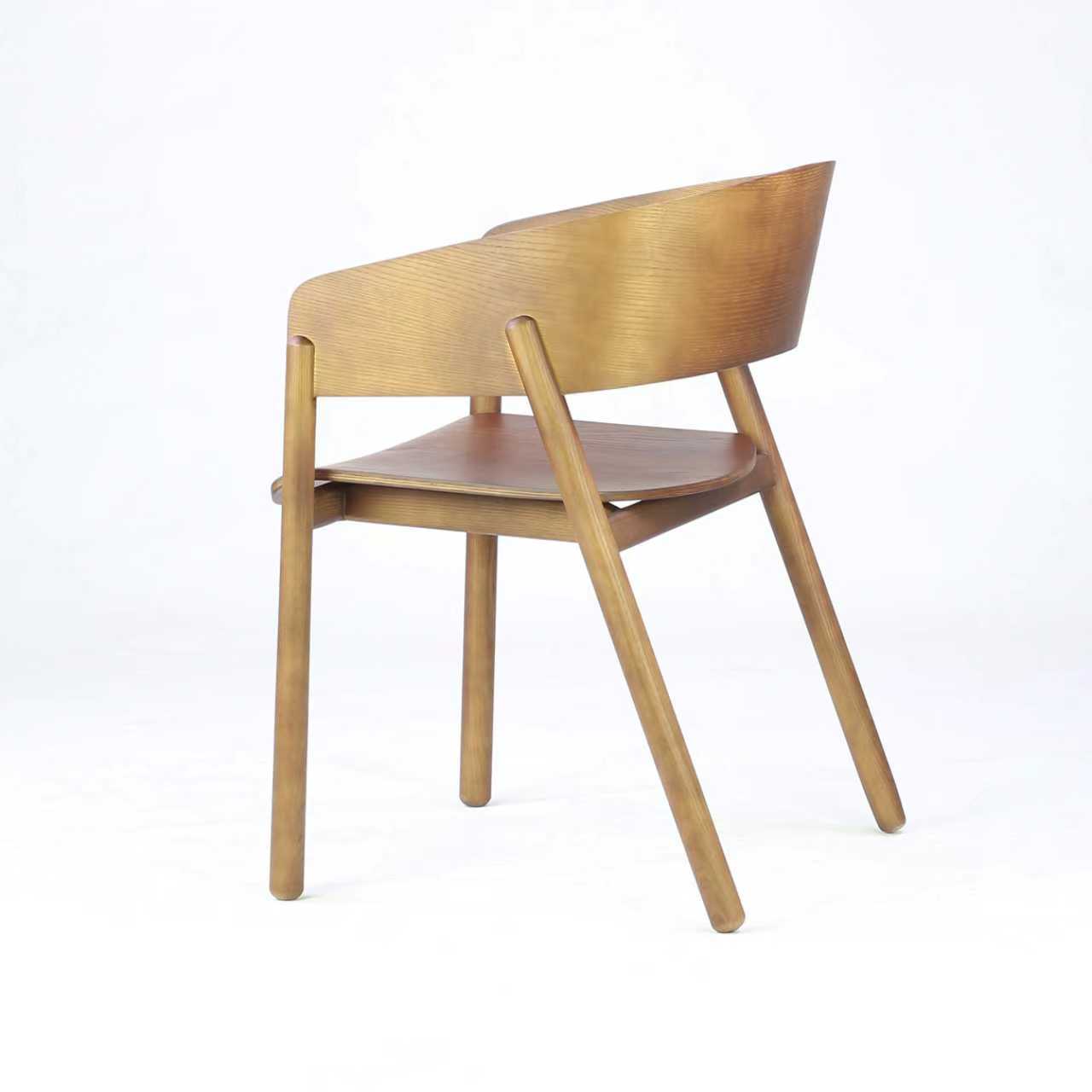 C496 เก้าอี้รับประทานอาหารไม้เนื้อแข็งสไตล์นอร์ดิก