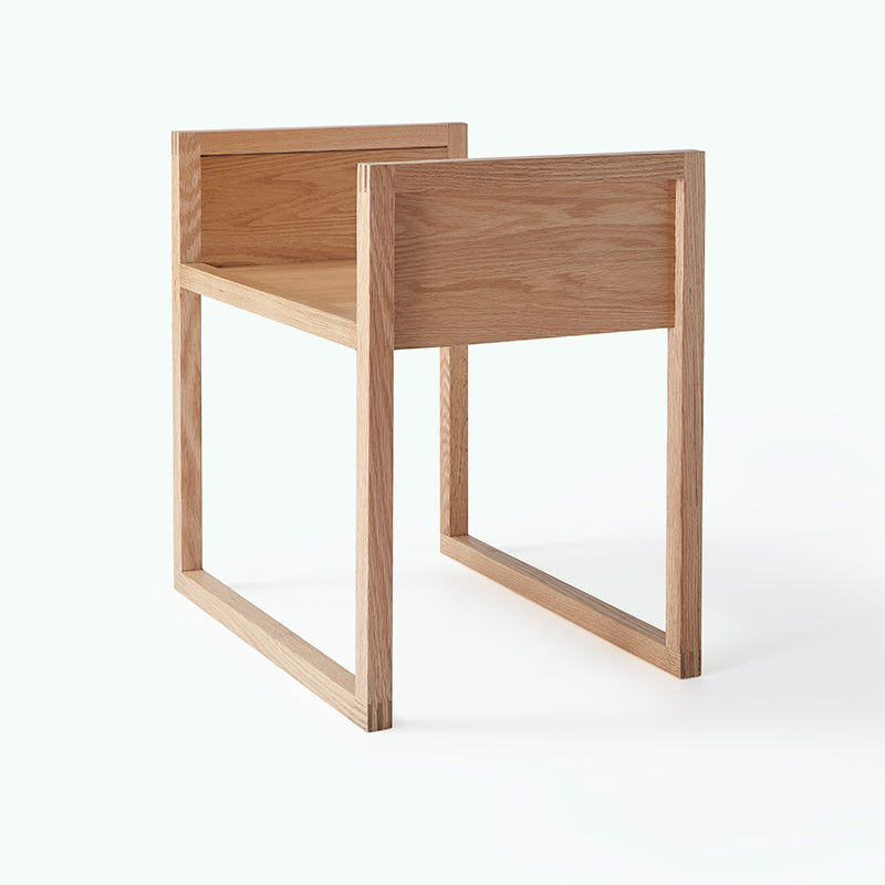DZ-UU Uniquely Shaped Solid Wood Vanity Stools