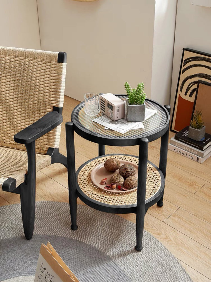 Meja Kopi Kayu Pepejal