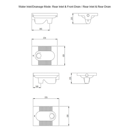 B-4041 Modern Squatting Pan