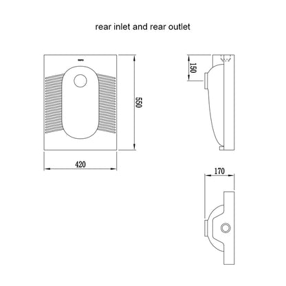 B-4030 Modern Squatting Pan