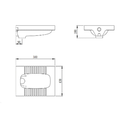 B-4046 Modern Squatting Pan