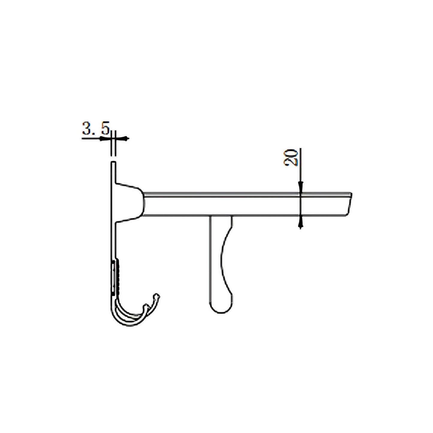 RF-EA141M Modern Folding Bath Towel Rack