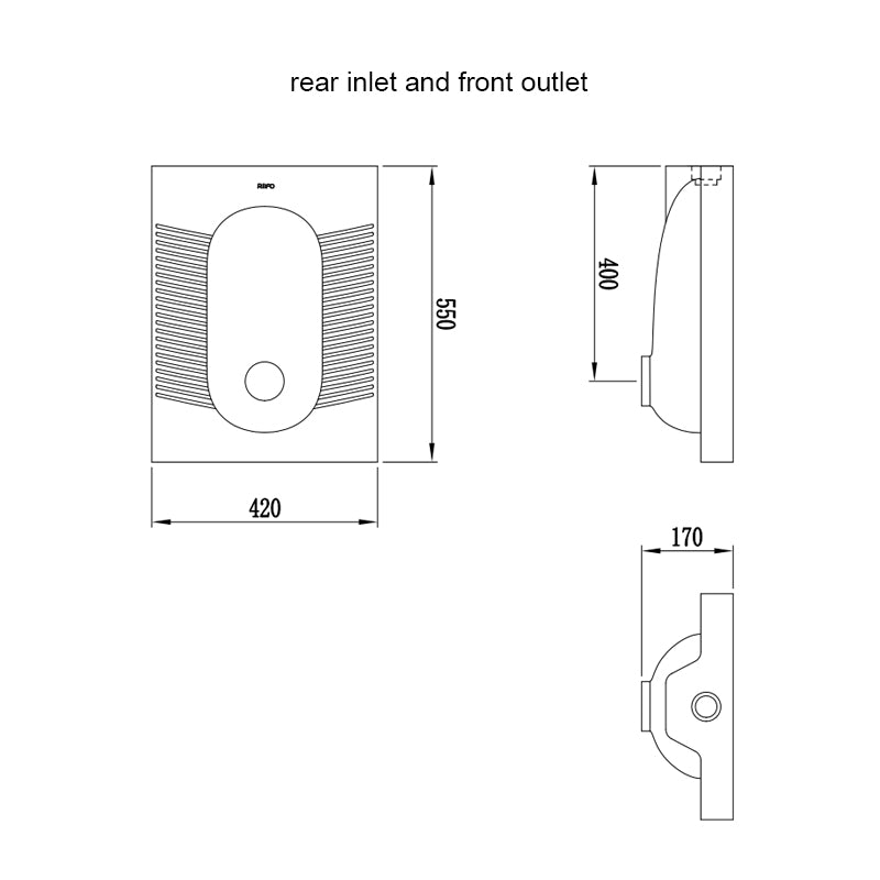 B-4030 Modern Squatting Pan