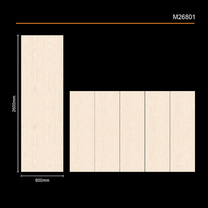 M26801 Modern Wood-patterned Sintered Stone