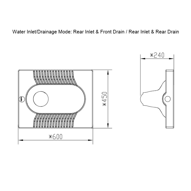 B-4031 Modern Squatting Pan