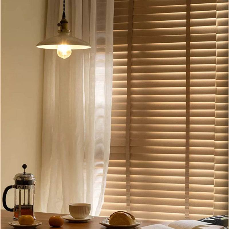 CL-MUBAIYE Wooden Blind Curtains
