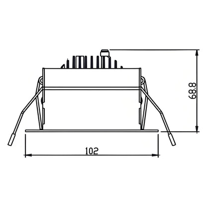CES842H-M Modern LED Downlights