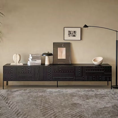 KM310 Vintage Red Oak TV Stands