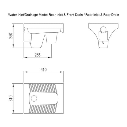 B-4045 Modern Children's Squatting Pan