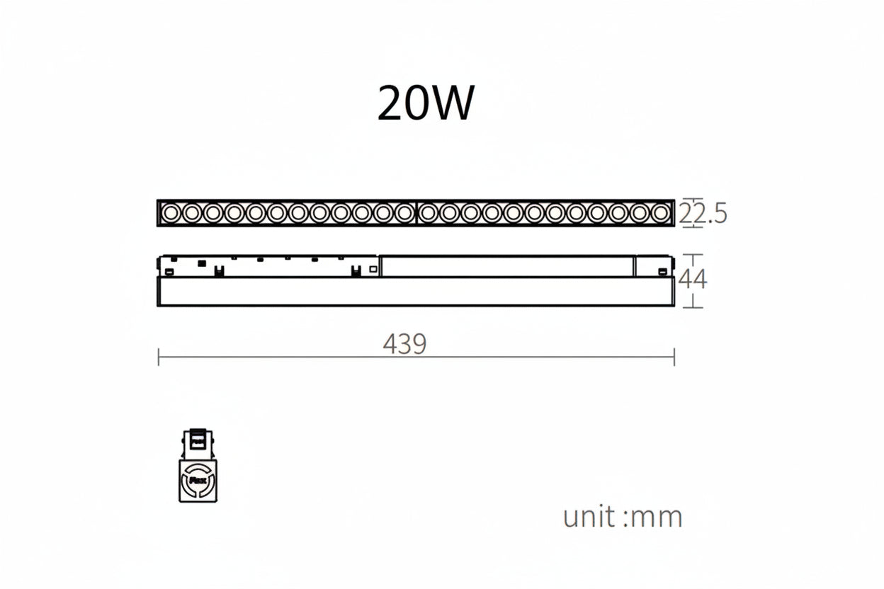 YINGLINGⅢGEZHA Modern Magnetic Grille Light