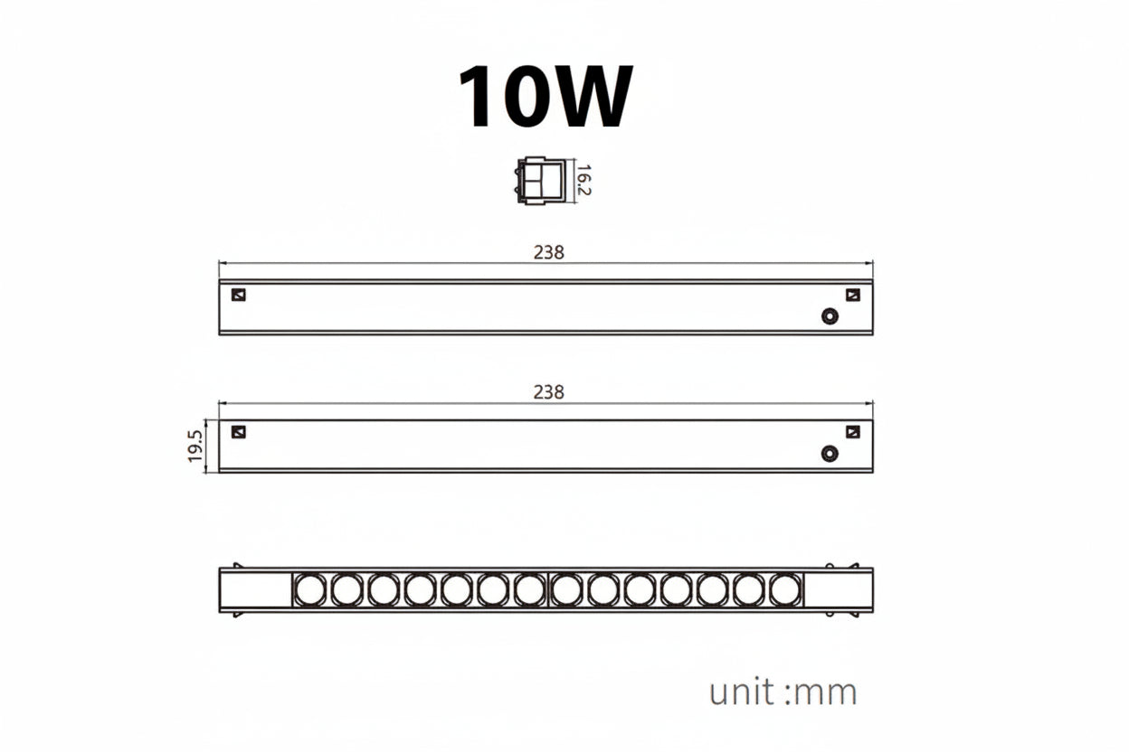 MEIYINGⅡGEZHA Modern Magnetic Grille Light