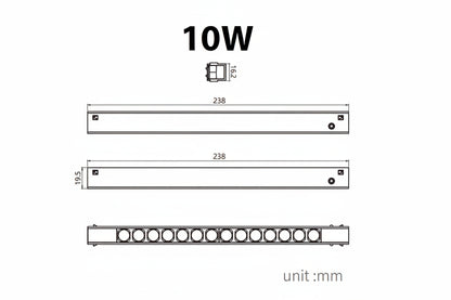 MEIYINGⅡGEZHA Modern Magnetic Grille Light