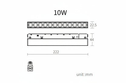 YINGLINGⅢGEZHA Modern Magnetic Grille Light