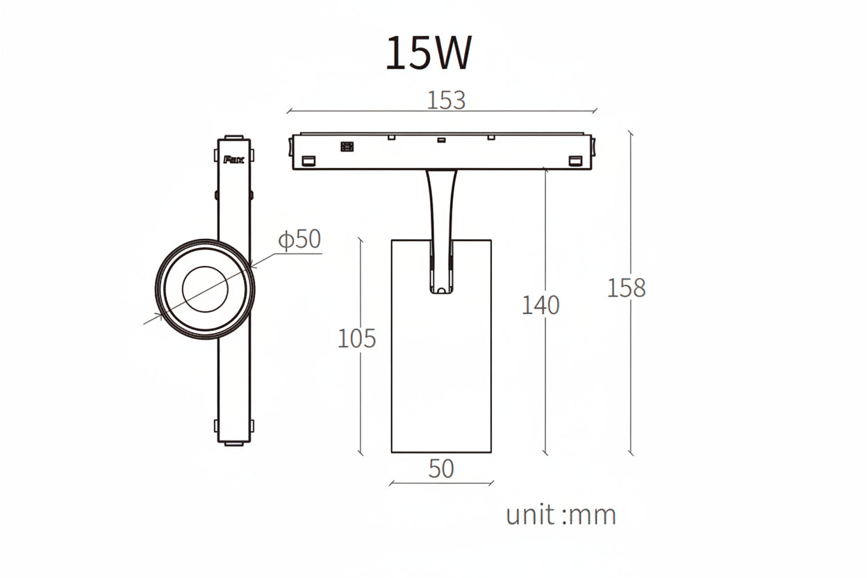 YINGLINGⅢGUIDAO Modern Magnetic Track Spotlights