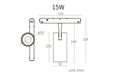 YINGLINGⅢGUIDAO Modern Magnetic Track Spotlights