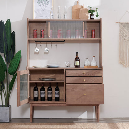 S2002 Retro Solid Wood Sideboard Cabinets
