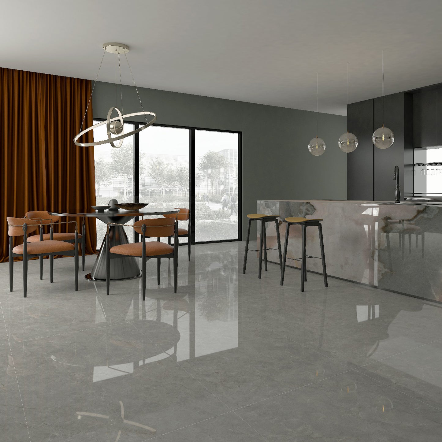 กระเบื้องลายหินสมัยใหม่ VPFV157013