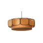 D11891 Wabi-sabi Style Rattan Fabric Chandeliers