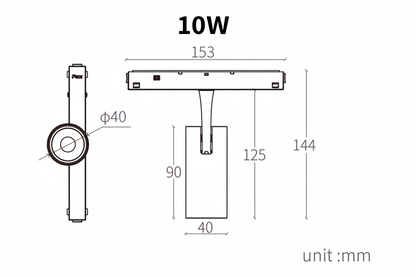 YINGLINGⅢGUIDAO Modern Magnetic Track Spotlights