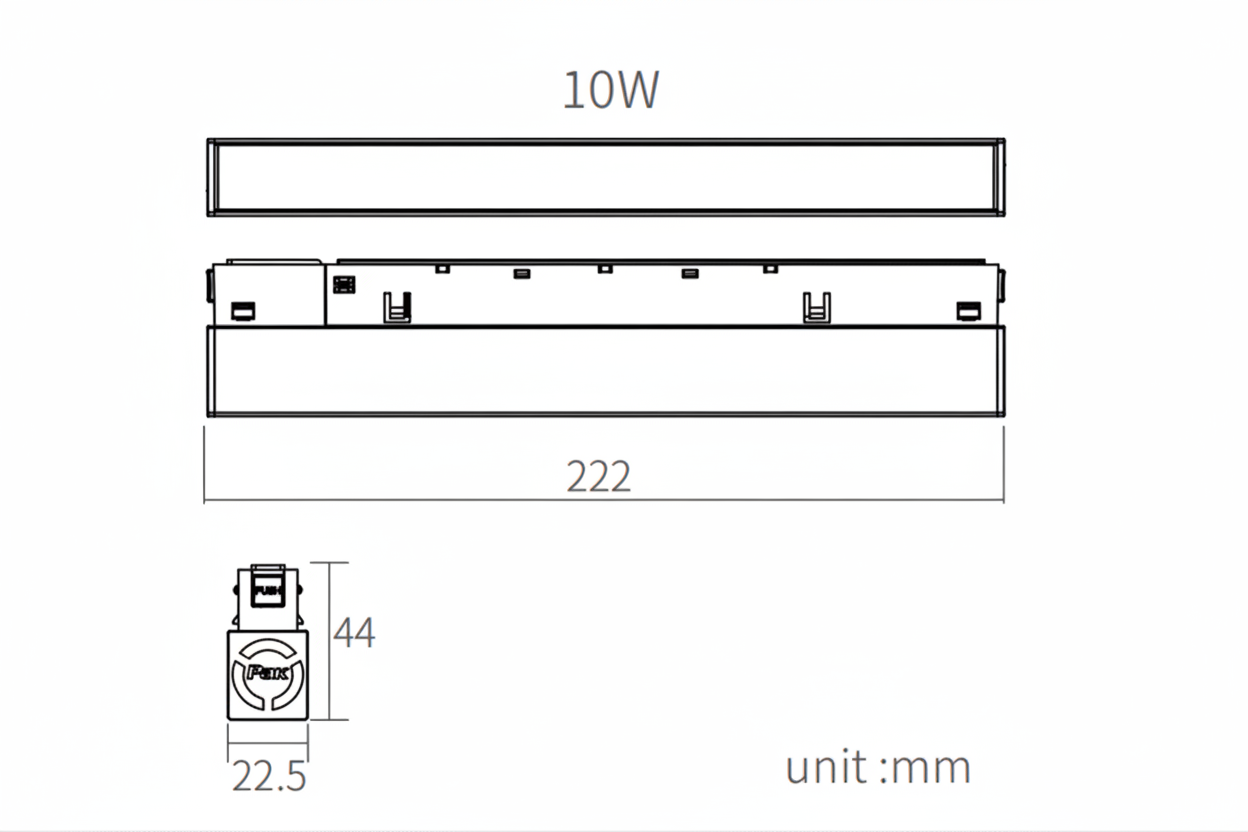 YINGLINGⅢXIANTIAO Modern Magnetic Strip Light