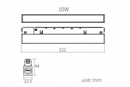 YINGLINGⅢXIANTIAO Modern Magnetic Strip Light