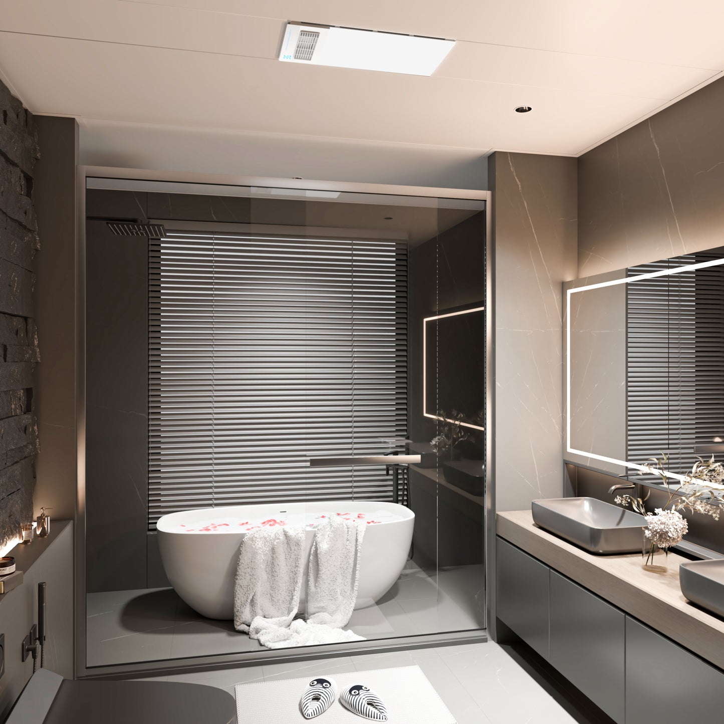 BDS-QQD·3060-FHAZ-FP Modern Bathroom Heaters