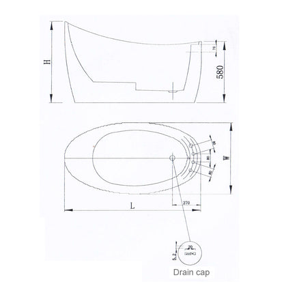 PG1009 Modern Mini Small Bathtub