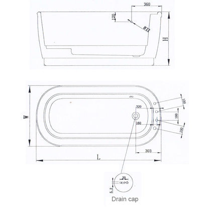 PG1022 Modern Bathtub